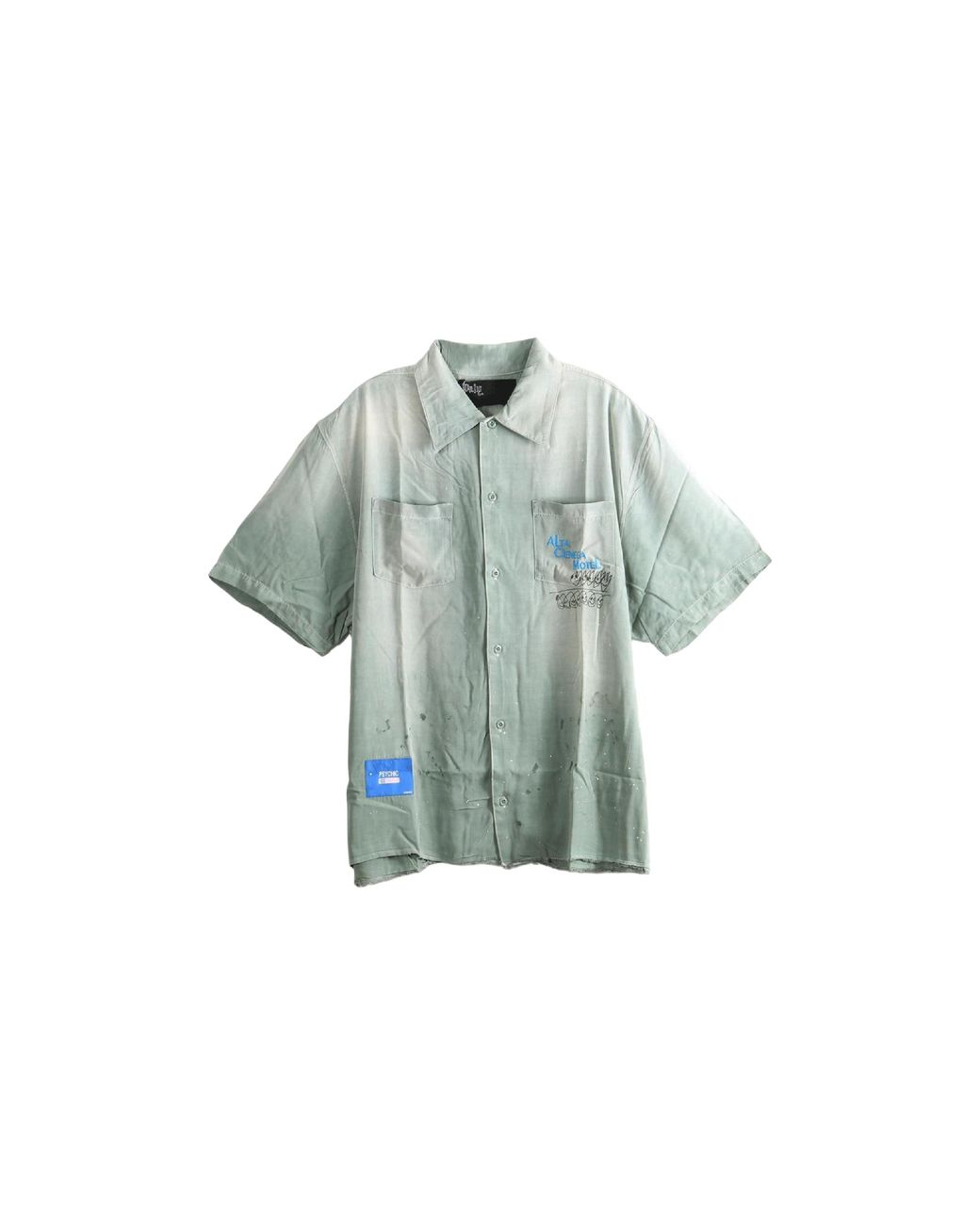 PALY Green Slta Cienega Button Down Shirt 10U004Q1010Blu" for men