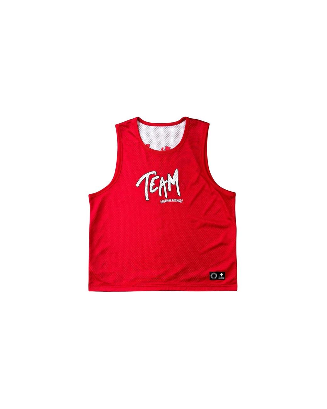 Chrome Hearts Red Matty Boy Form Logo Reversible Warmup Basketball Jersey Chrm1231" for men