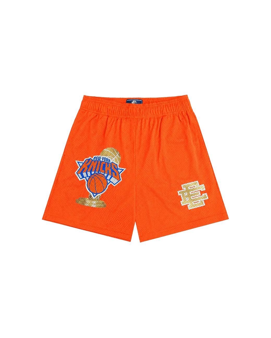 Eric Emanuel Orange New York Knicks Champ Shorts Ee967" for men