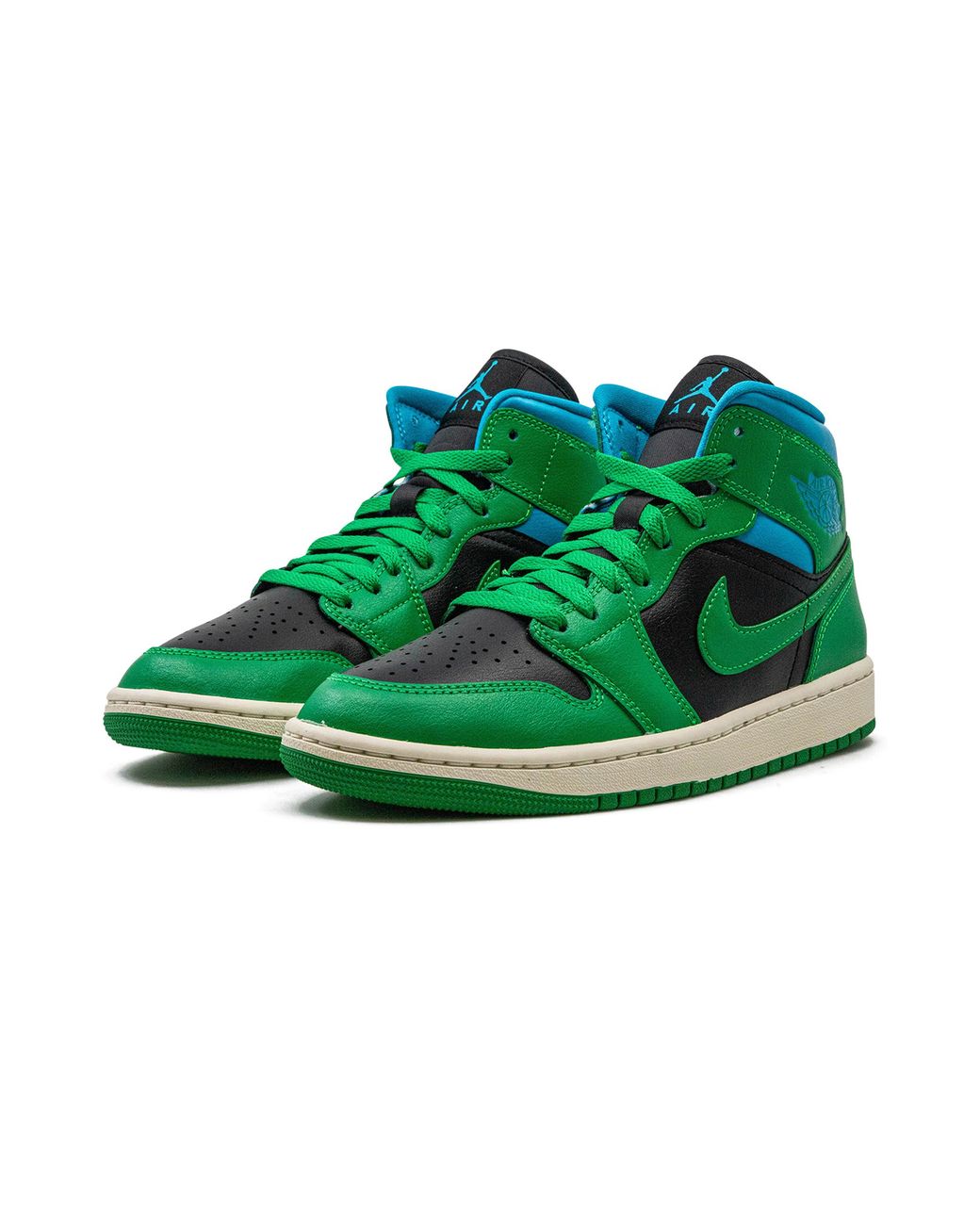 Nike Green Air 1 Mid "Lucky Aquatone" Bq6472 033"