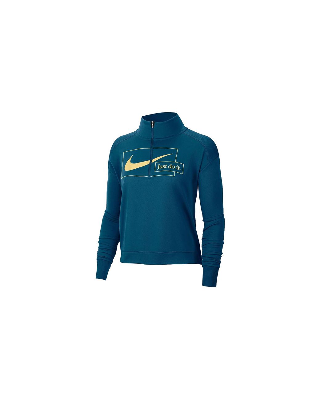 Nike Blue Icon Clash Midlayer Insulated Half Zip Top "Valerian Metallic" Cz1624 460"