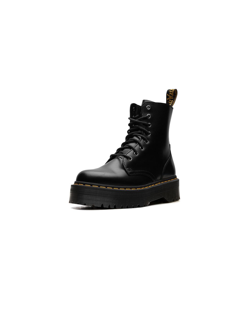 Dr. Martens Black Jadon Boot Smooth Leather Platforms 15265001"