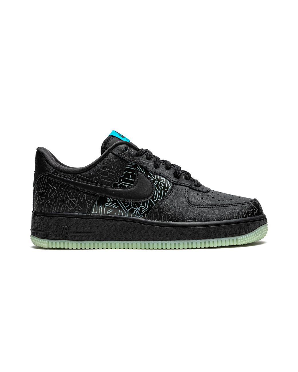 Nike Black Air Force 1 Low "Space Jam for men