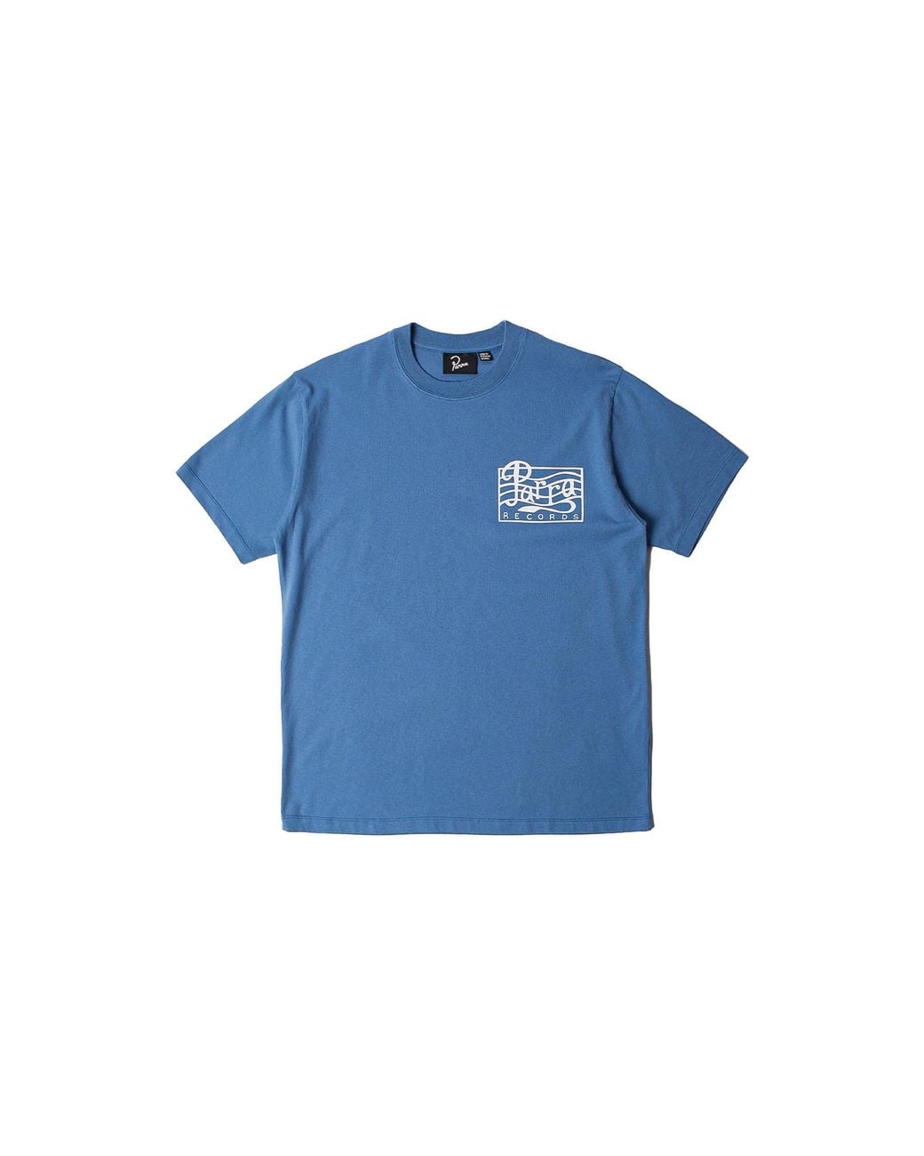 by Parra Blue Records Ss T-Shirt 56315" for men