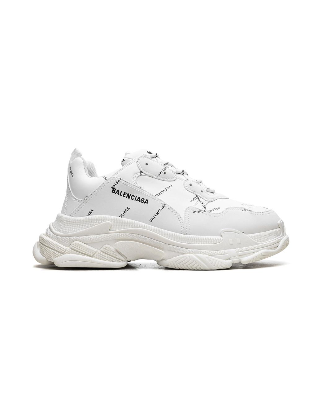 Balenciaga Black Triple S Sneaker "Allover Logo for men