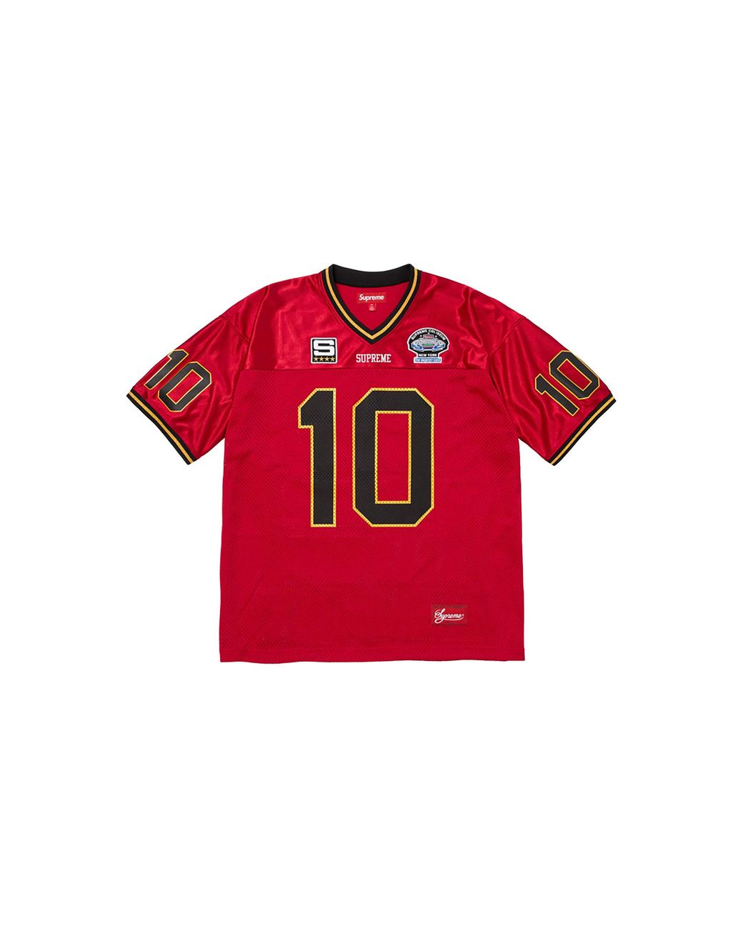 Supreme Red Find God Football Jersey "Ss26