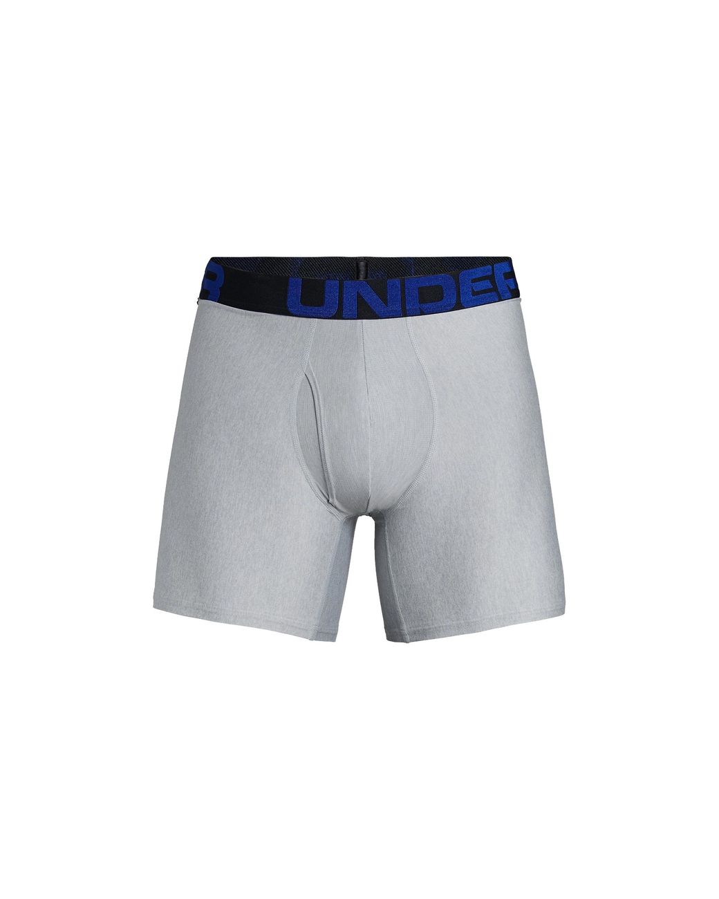 Under Armour Black Tech 6" 2-Pack Boxerjock "Academy Mod Light Heather" 1327415 409" for men