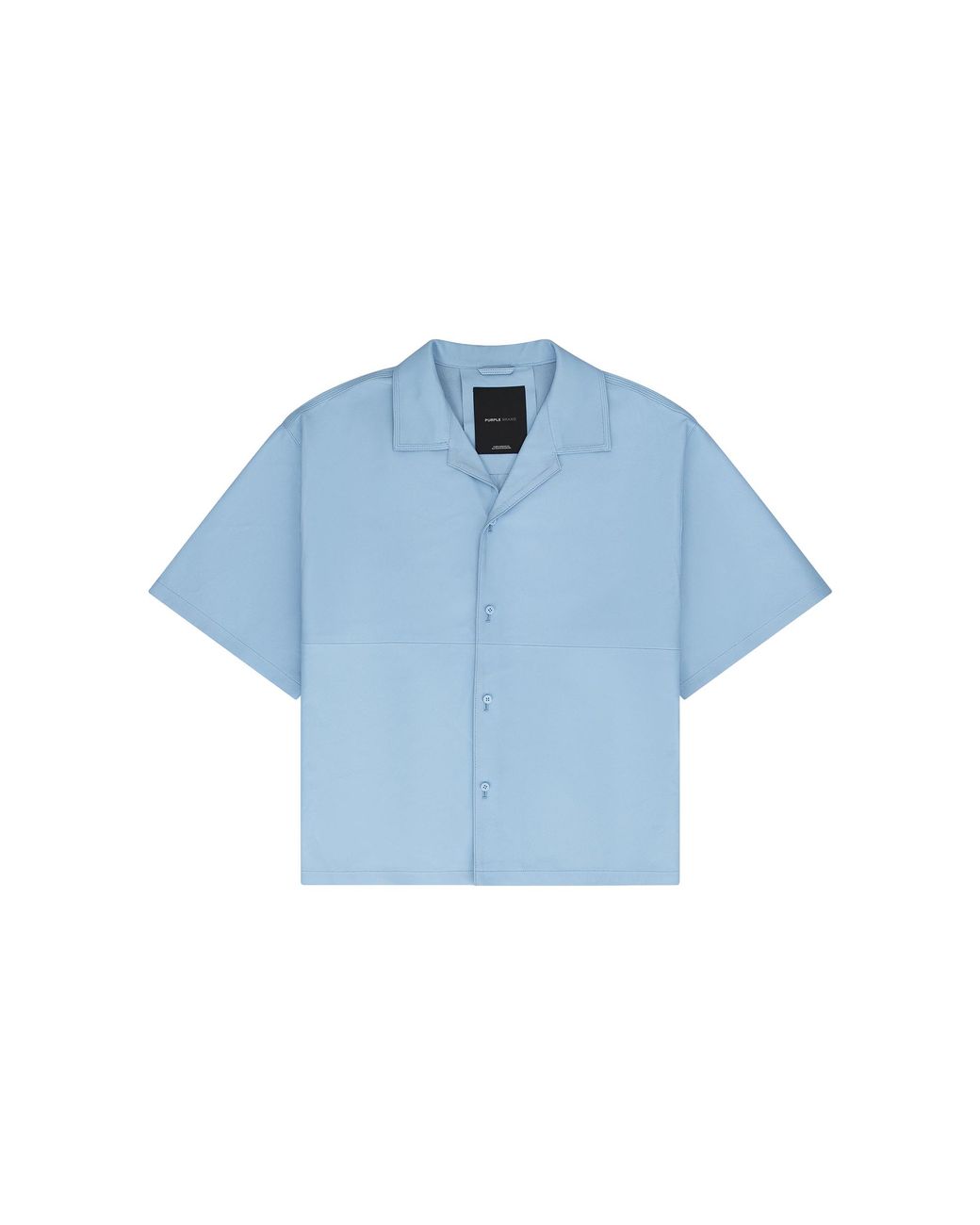Purple Brand Blue Boxy-Fit Nubuck Leather Shirt P343 Lssd224" for men