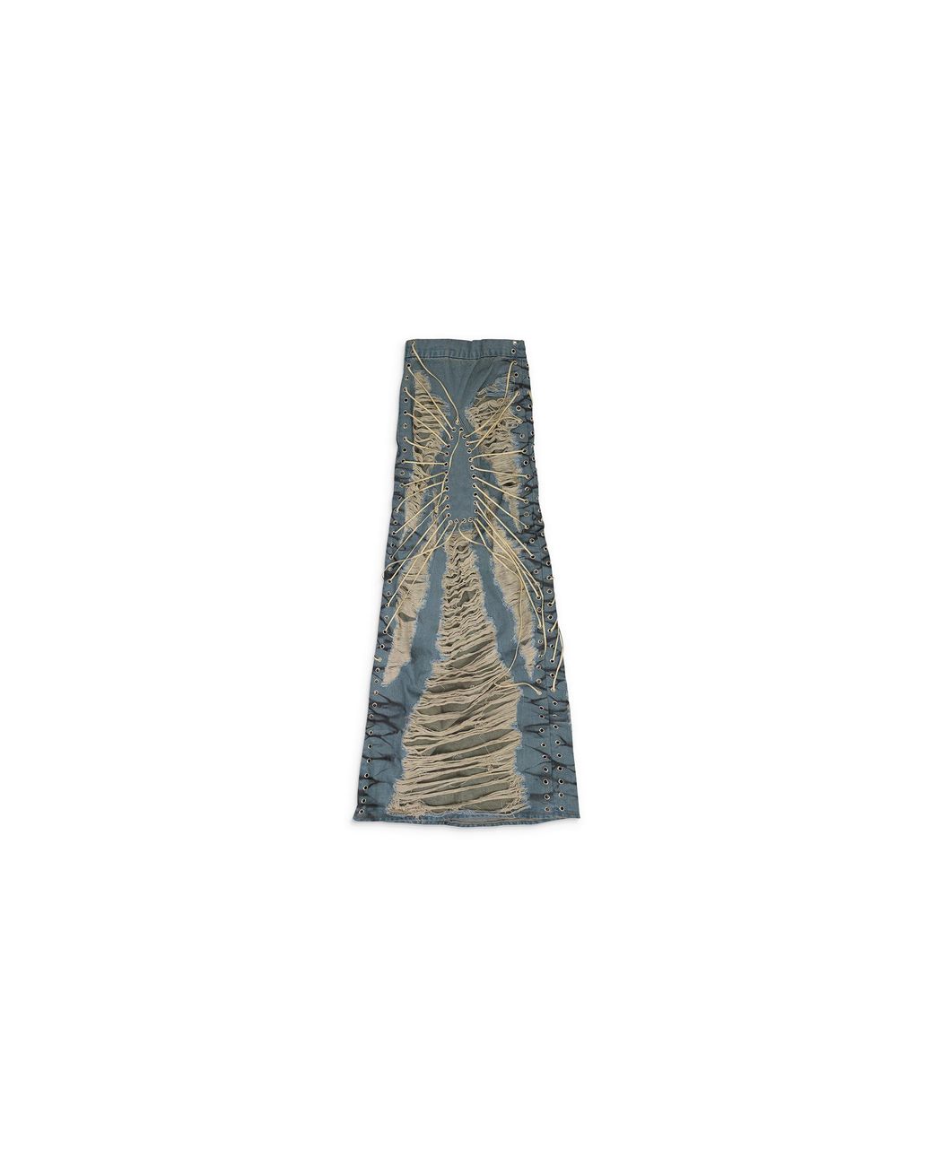 Who Decides War Black Laced Window Maxi Skirt 3120220009Ss24"
