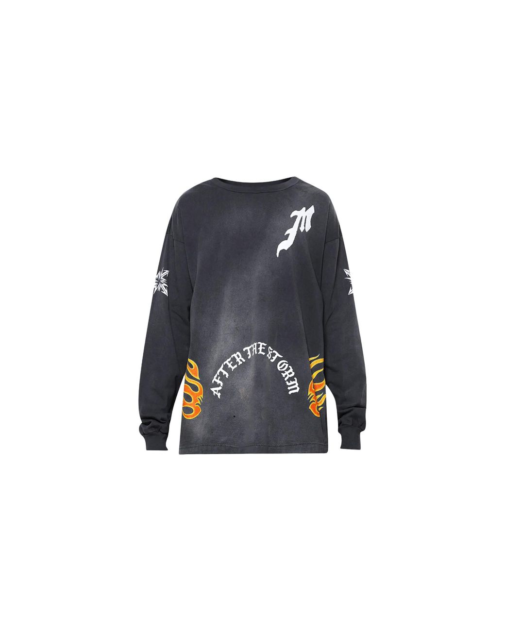 SAINT Mxxxxxx Black Long-Sleeve T-Shirt Sm Ys8 0000 015" for men