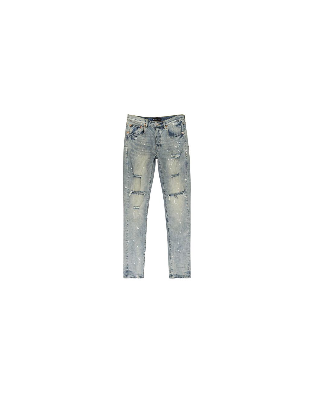 Purple Brand Black Slim Fit Jeans P001 Lip" for men