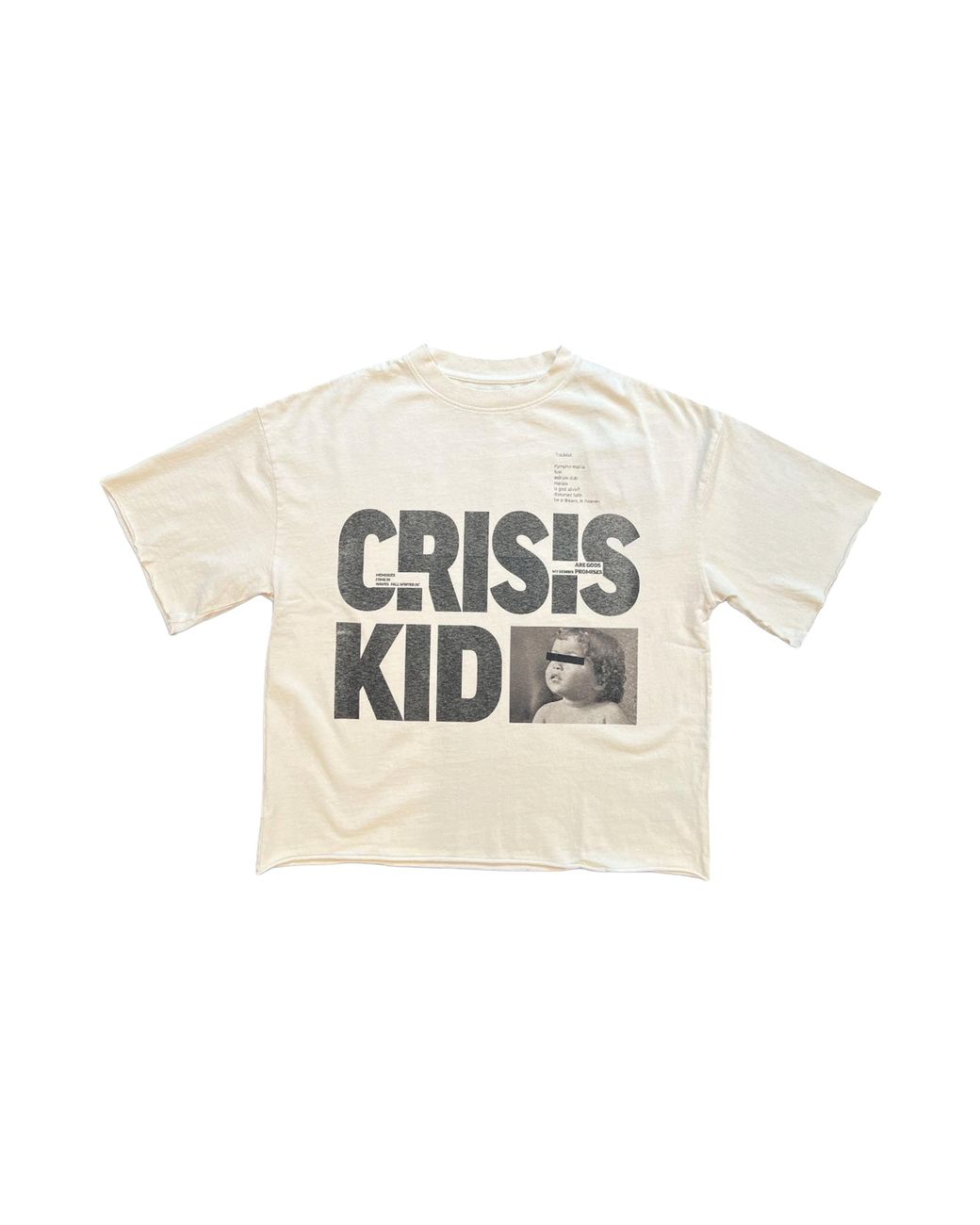 Astrum Black Crisis Kid T-Shirt "Cream" Ast036" for men