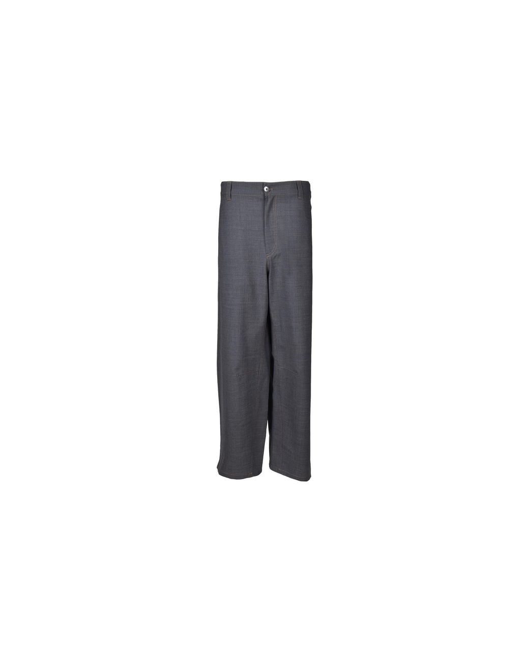 Brunello Cucinelli Black Wool Straight Trousers Brun2848"