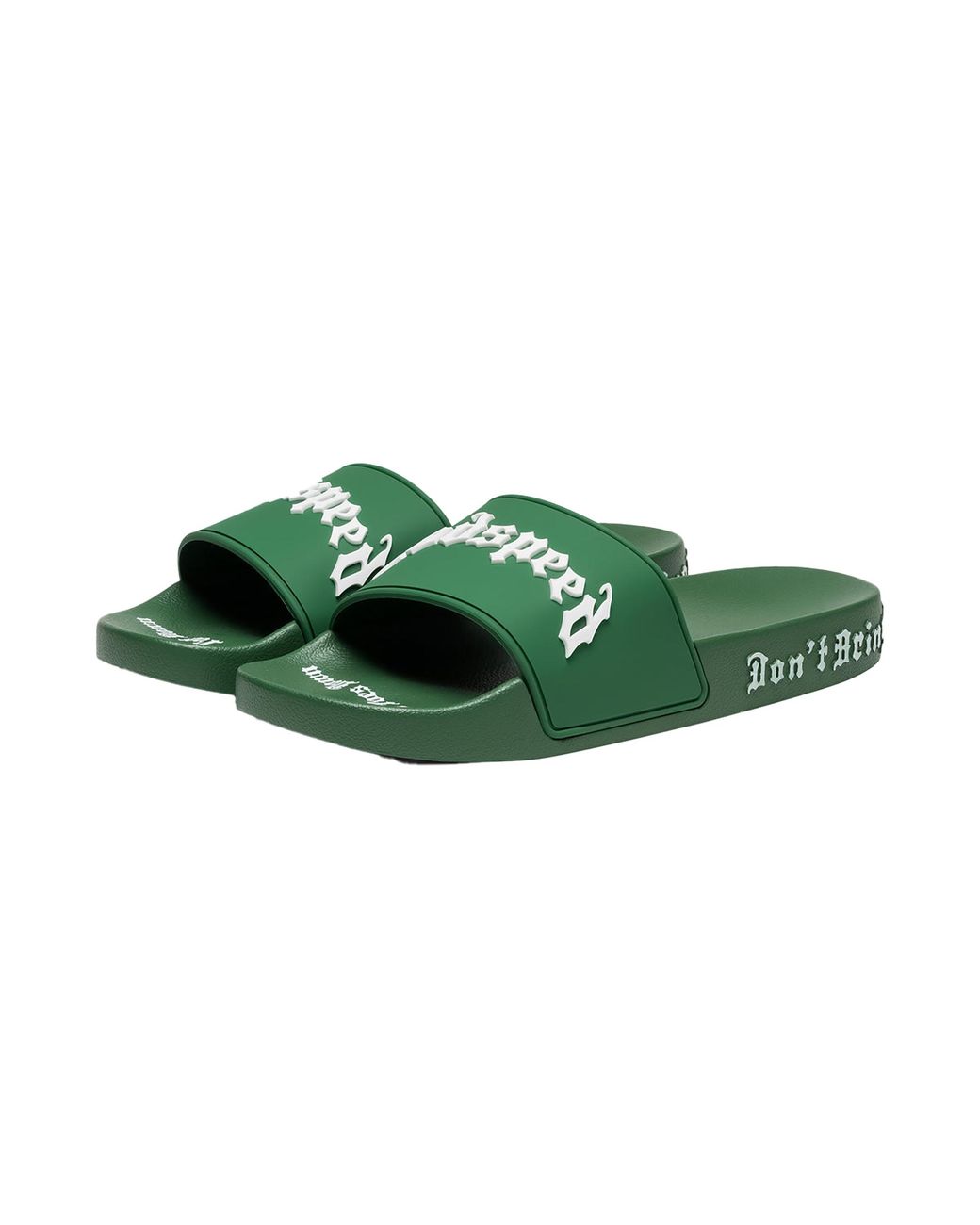GODSPEED NEW YORK Green Og Logo Slides "Fortune" Oepxx5E6" for men