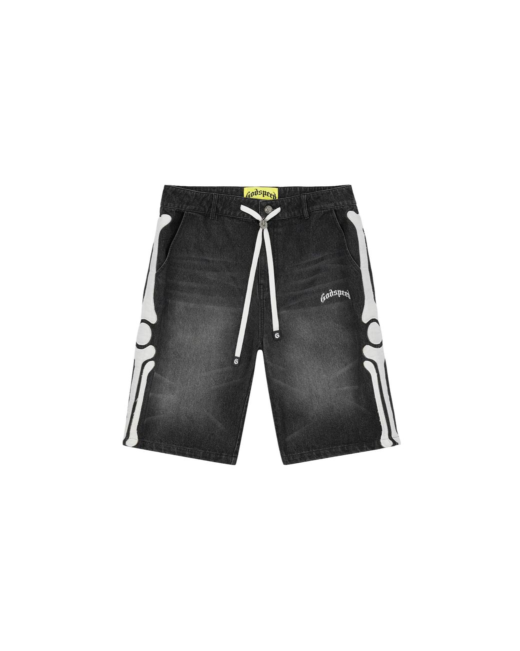GODSPEED NEW YORK Black Fémur Denim Shorts Gs315" for men