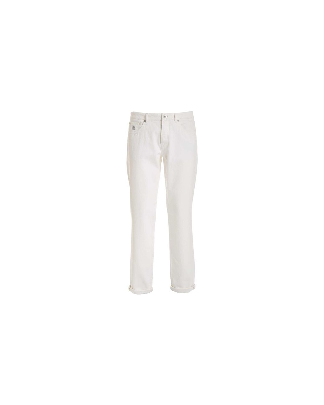 Brunello Cucinelli Black Tailored Trousers "Snow" Brun756" for men