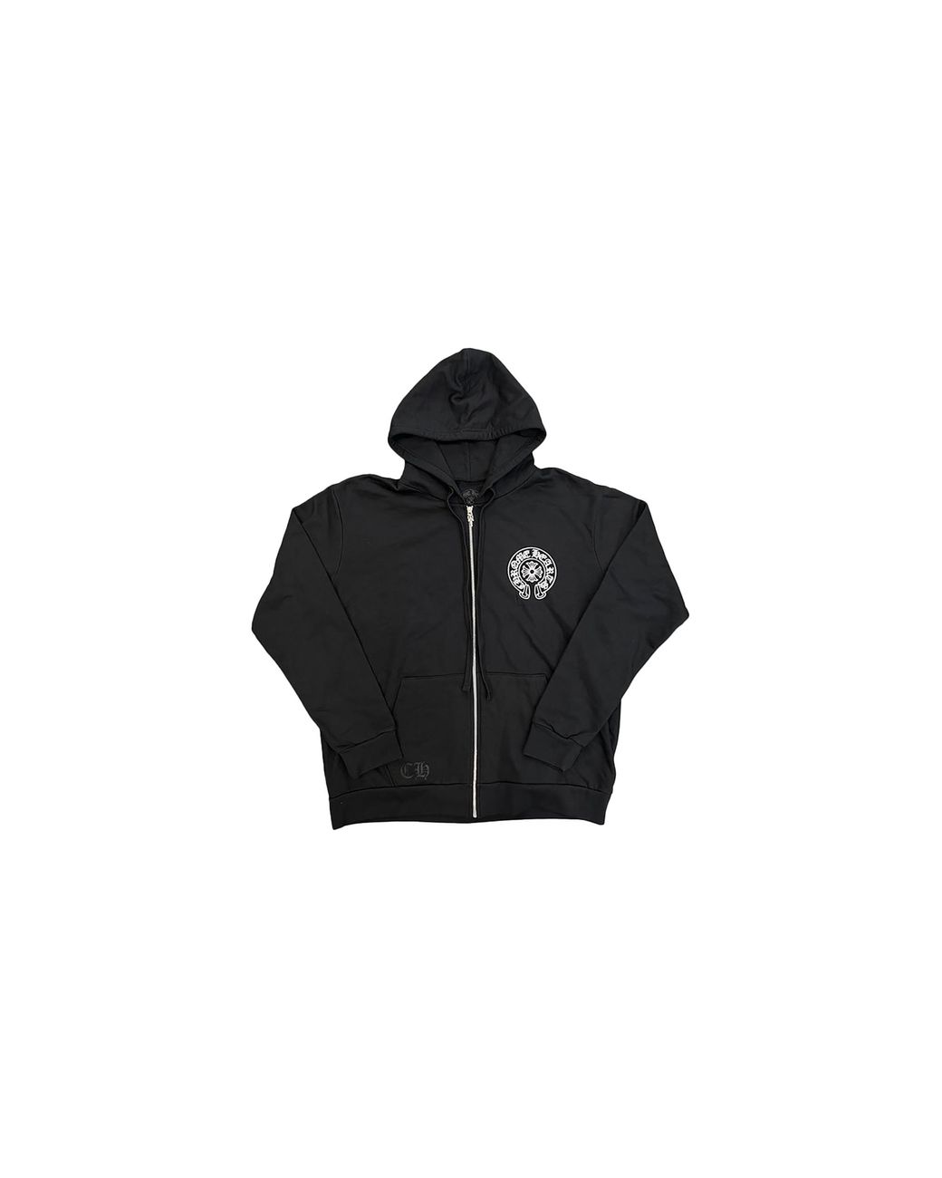 Chrome Hearts Black New York Horseshoe Zip-Up Hoodie Chrm0147" for men