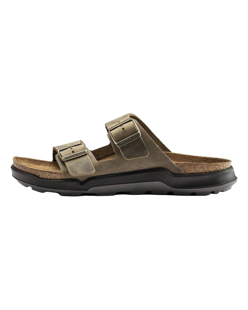 Birkenstock Black Arizona Crosstown Oiled Leather "Faded Khaki" 1018463" for men