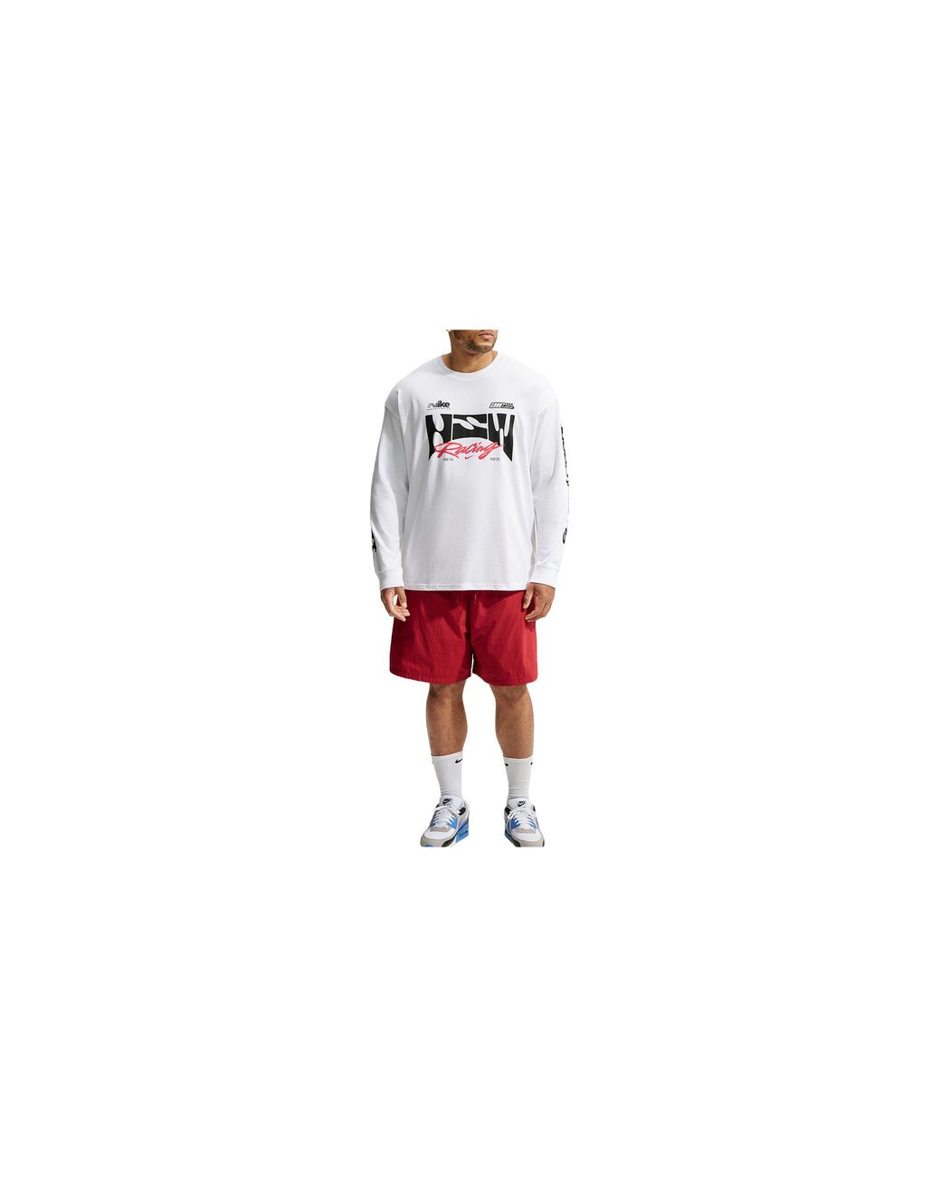 Nike Black Nsw Long-Sleeve Swoosh Speed Loose T-Shirt Im3781 100" for men
