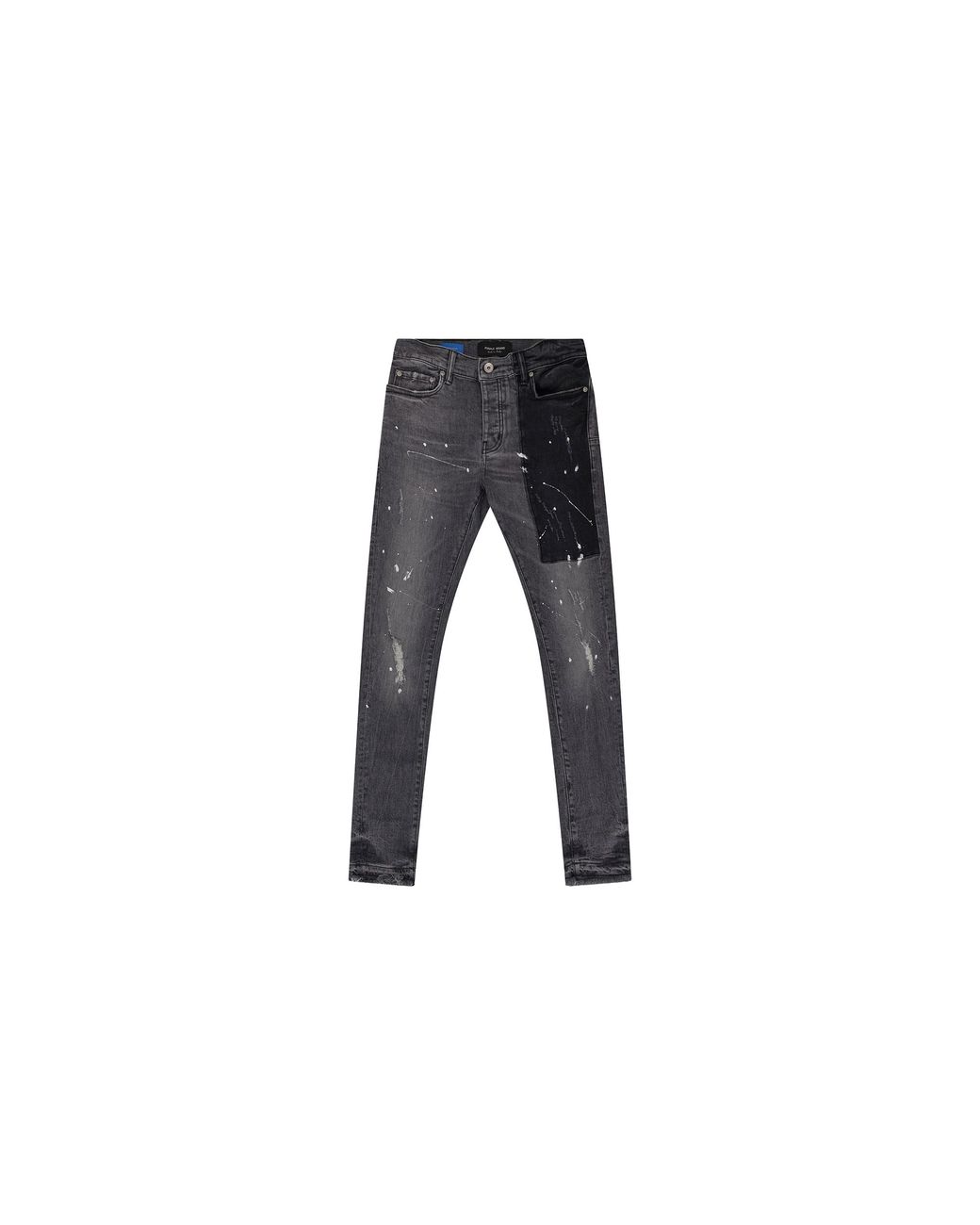 Purple Brand Black Colorblock Paint Splatter P001 Jeans P001 Gcpb122" for men