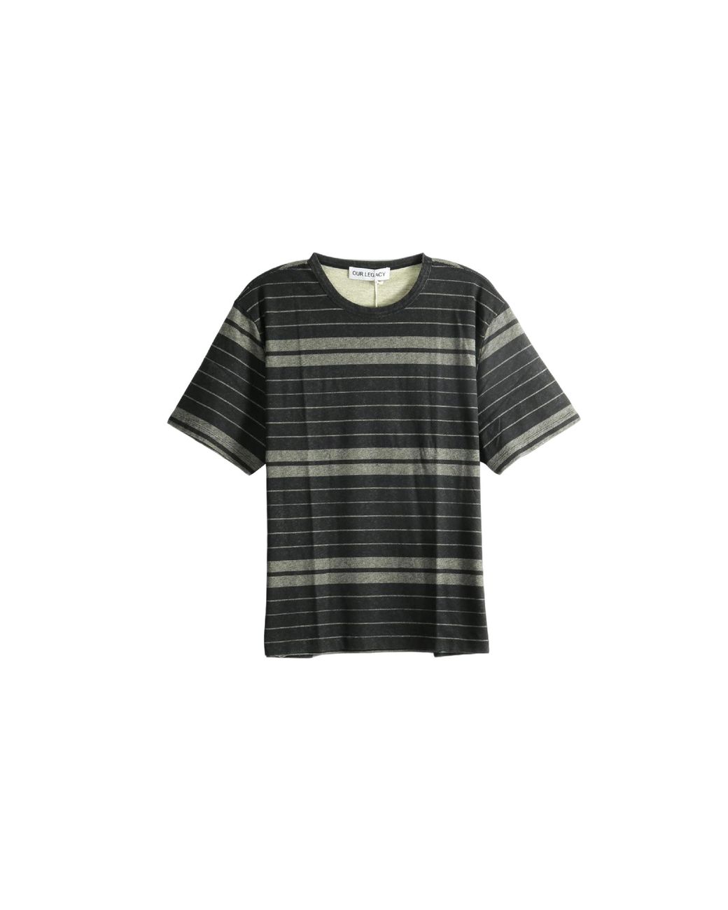 Our Legacy Black Ziggy Stripe Ease Jersey T-Shirt M4266Nz" for men