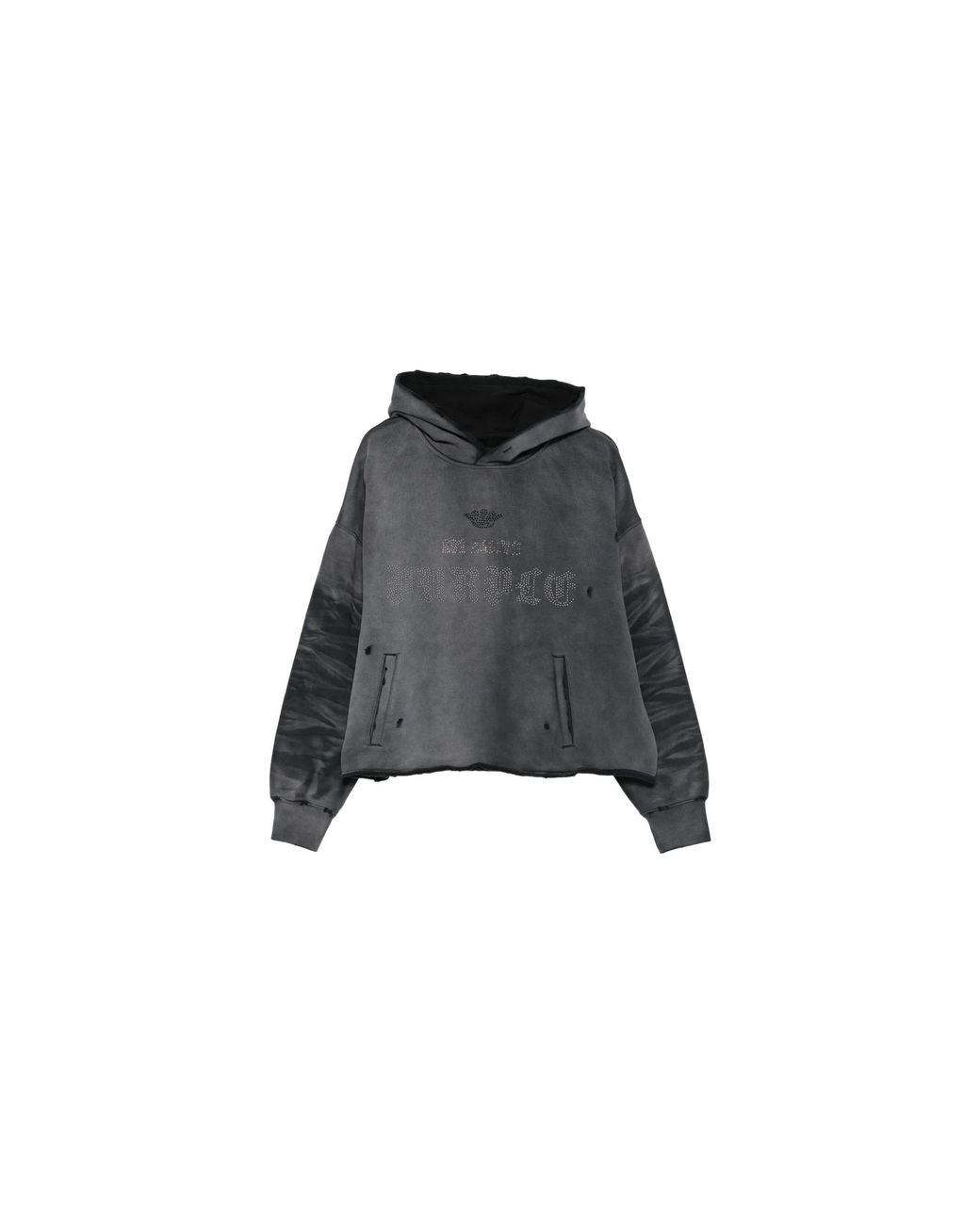 Purple Brand Black Heavyweight Fleece Hoodie M4104 Hfbz126" for men