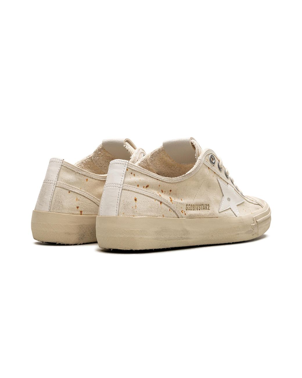 Golden Goose Deluxe Brand Black V-Star 2 Canvas Upper Leather Star "Milk" Gwf00205.F004646.15257"