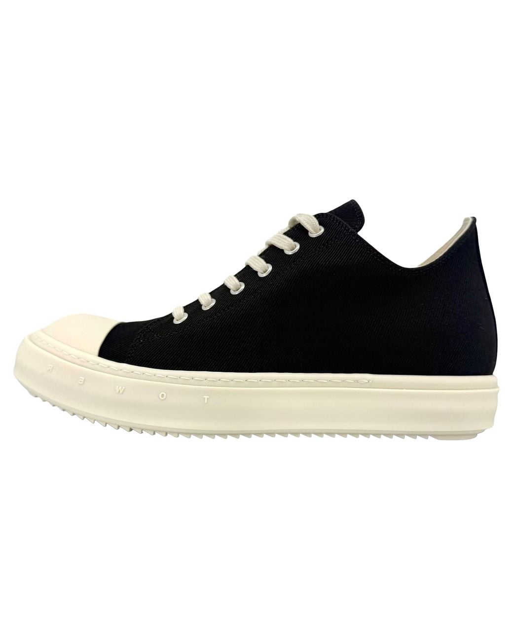 Rick Owens Black Tower Ramones Sneaker Low Milk" Du02F6802 Doeh4 911" for men