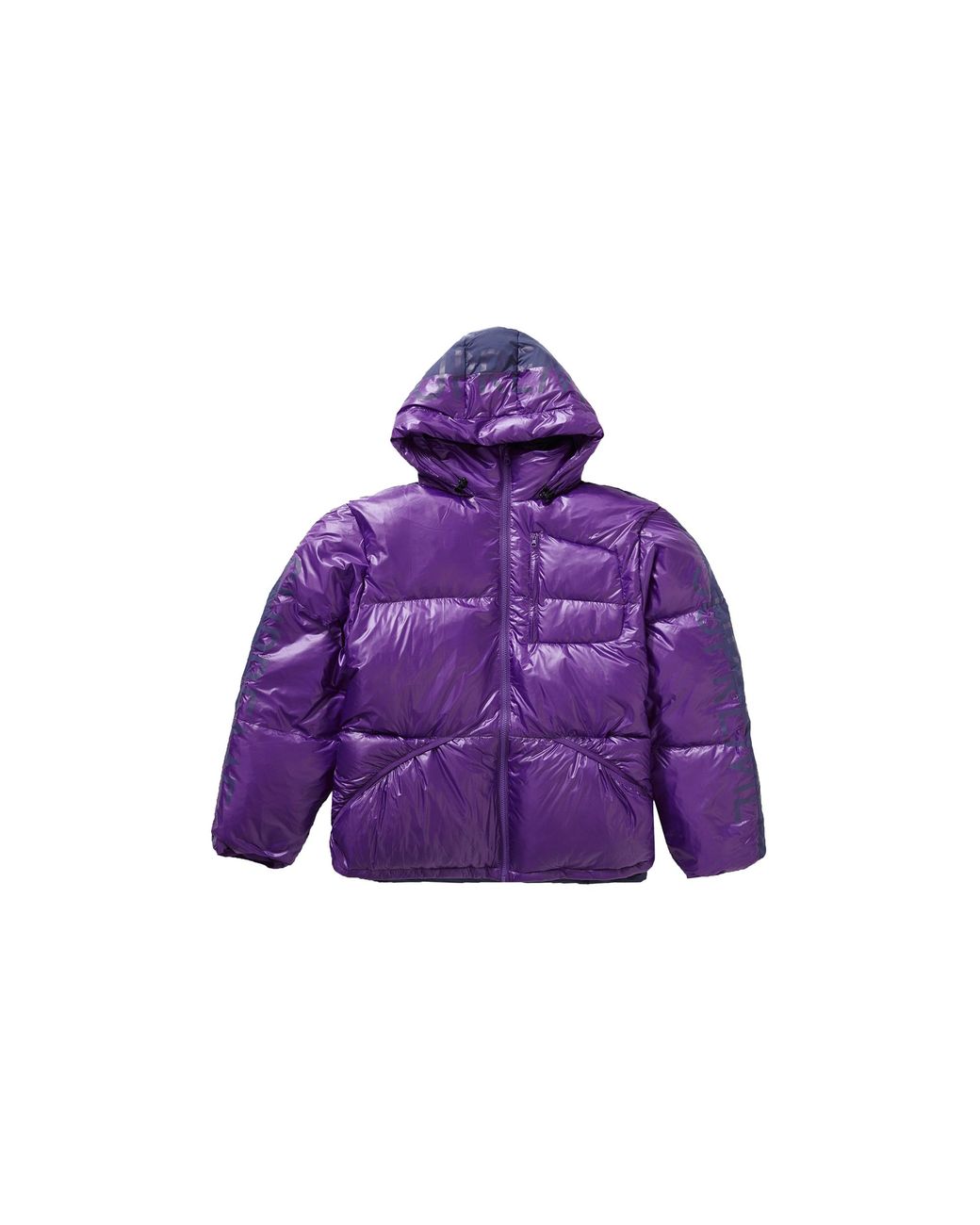 Supreme Purple Hooded Down Jacket "Fw21" Fw21J24"