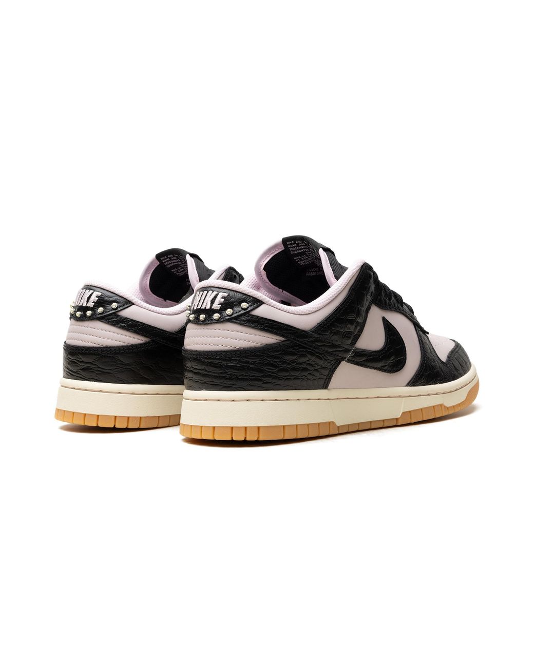 Nike Black Dunk Low Platinum Croc" Hf9191 001" for men