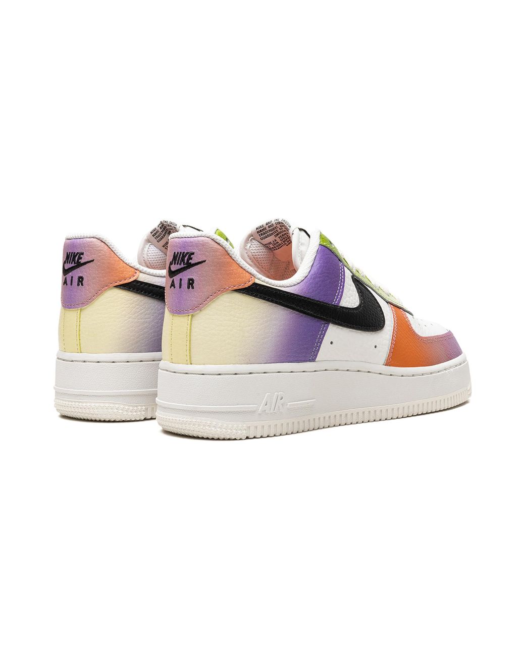 Nike Black Air Force 1 Low S '07 Multicolor Tie Dye Size 6