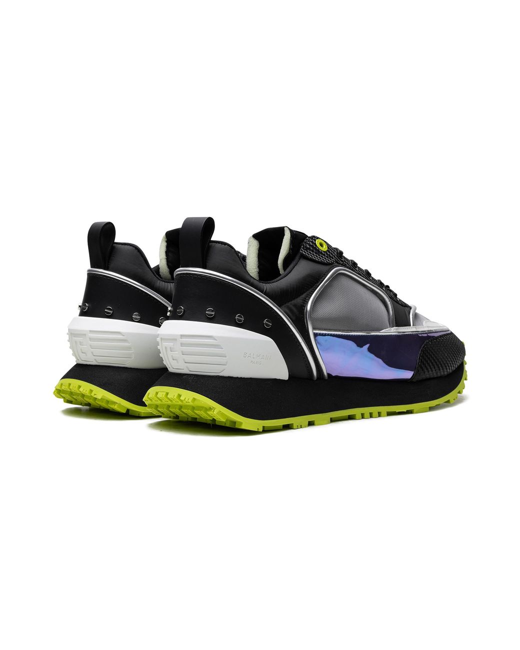 Balmain Black Low Top Meshed "Meshed Volt" Ym0Vi205Tprn" for men