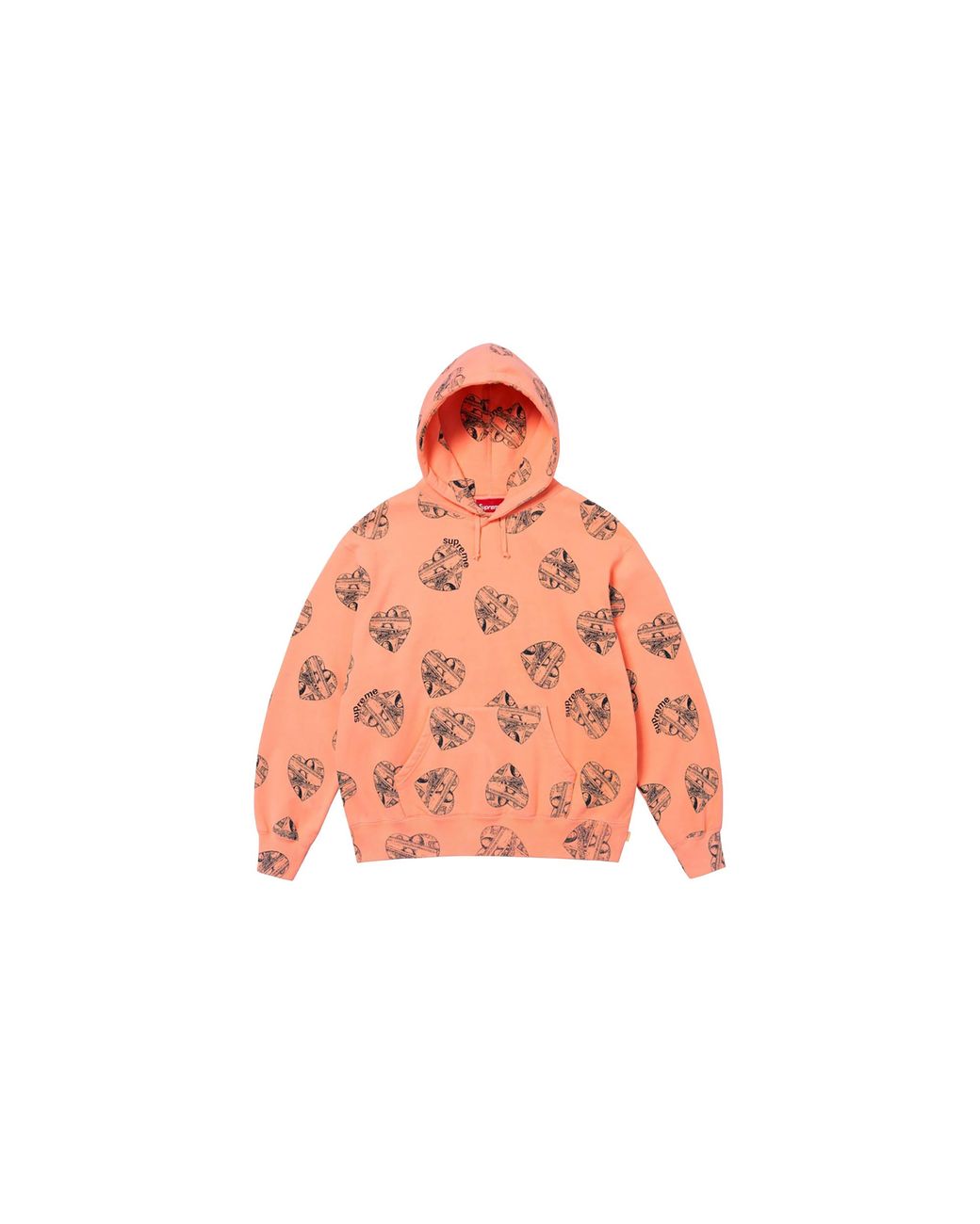 Supreme Black Love Cash Hoodie "Fw24