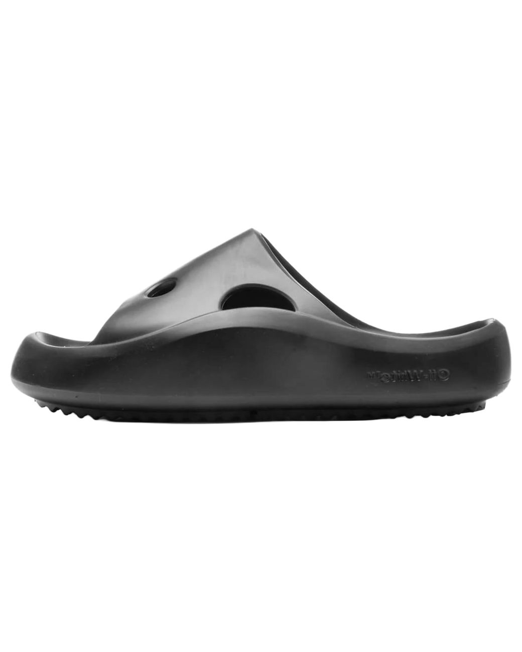 Off-White c/o Virgil Abloh Black Meteor Rubber Slides Omic014F22Mat0011010" for men