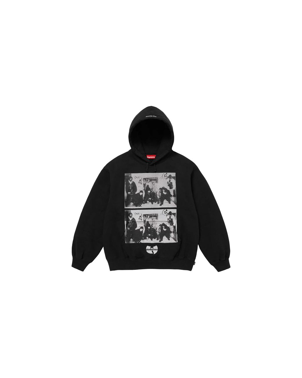 Supreme Black Wu-Tang Clan Hooded Sweatshirt "Fw25