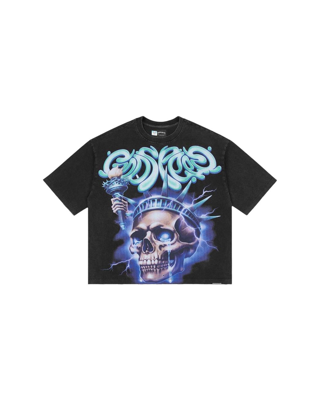GODSPEED NEW YORK Black Liberty Tears T-Shirt Gs355" for men