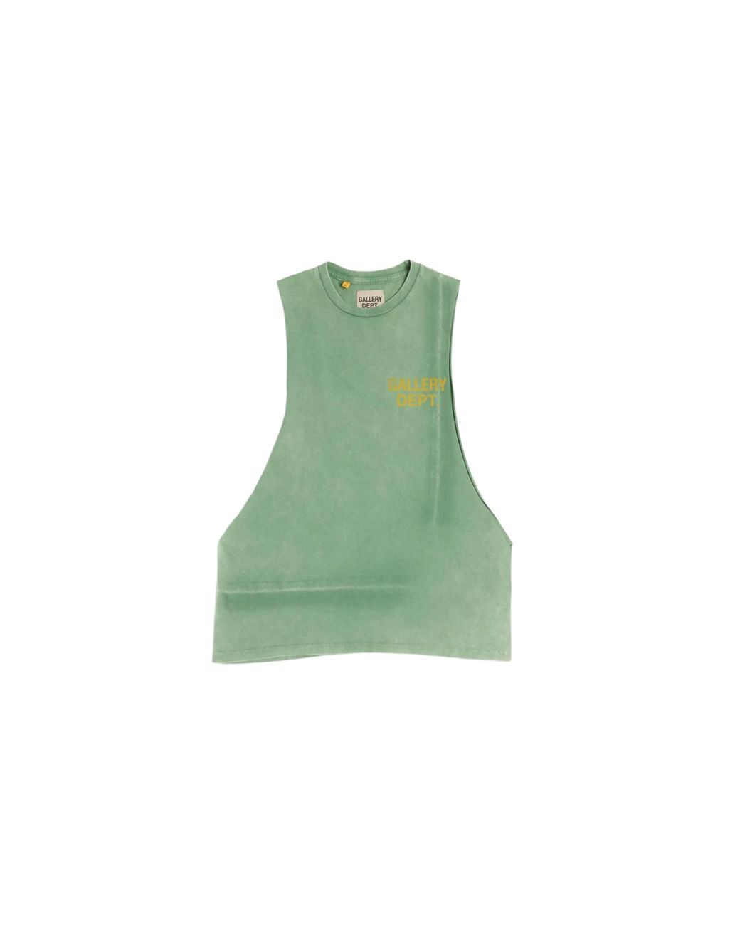 GALLERY DEPT. Green Vintage Logo Sleeveless T-Shirt Gd184" for men