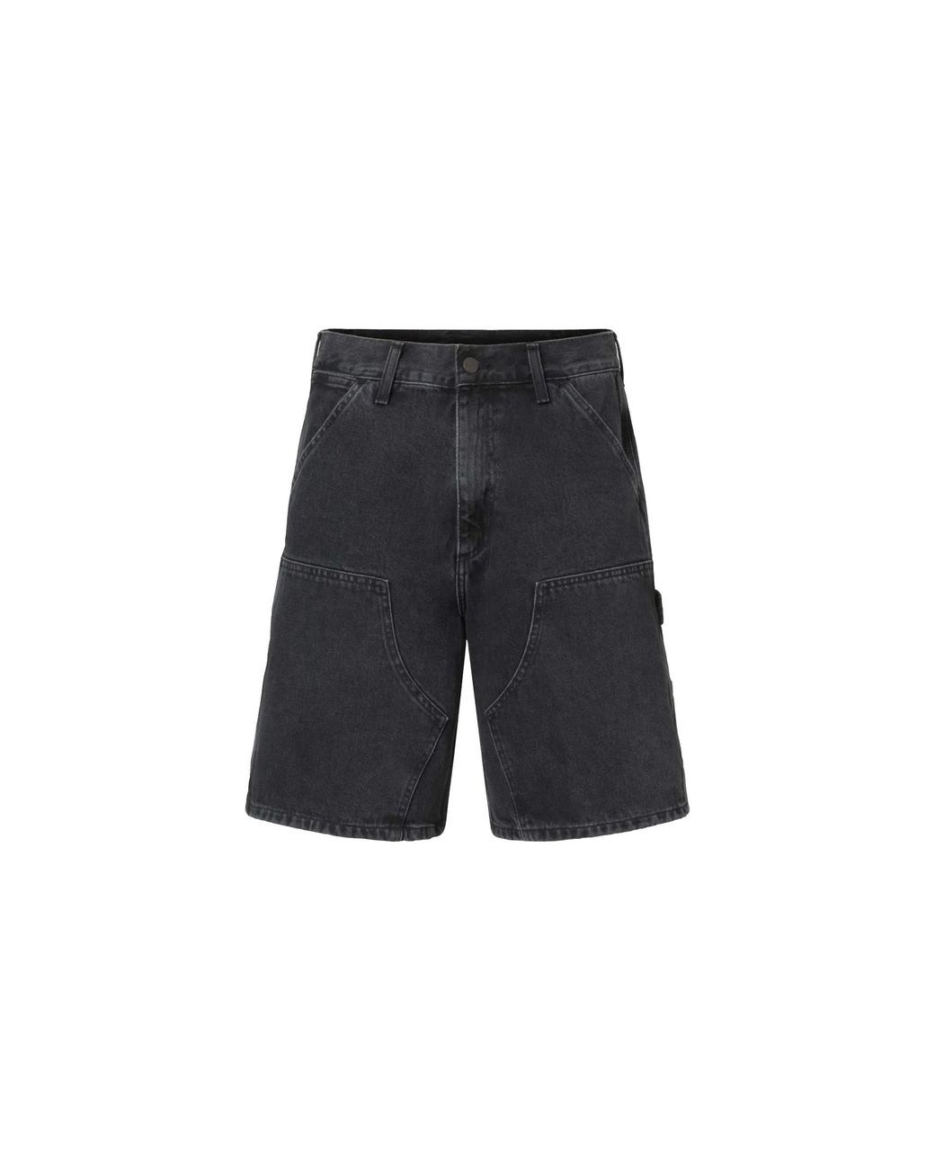 Carhartt Black Double Knee Shorts Stoned Washed" I034867 89 06" for men