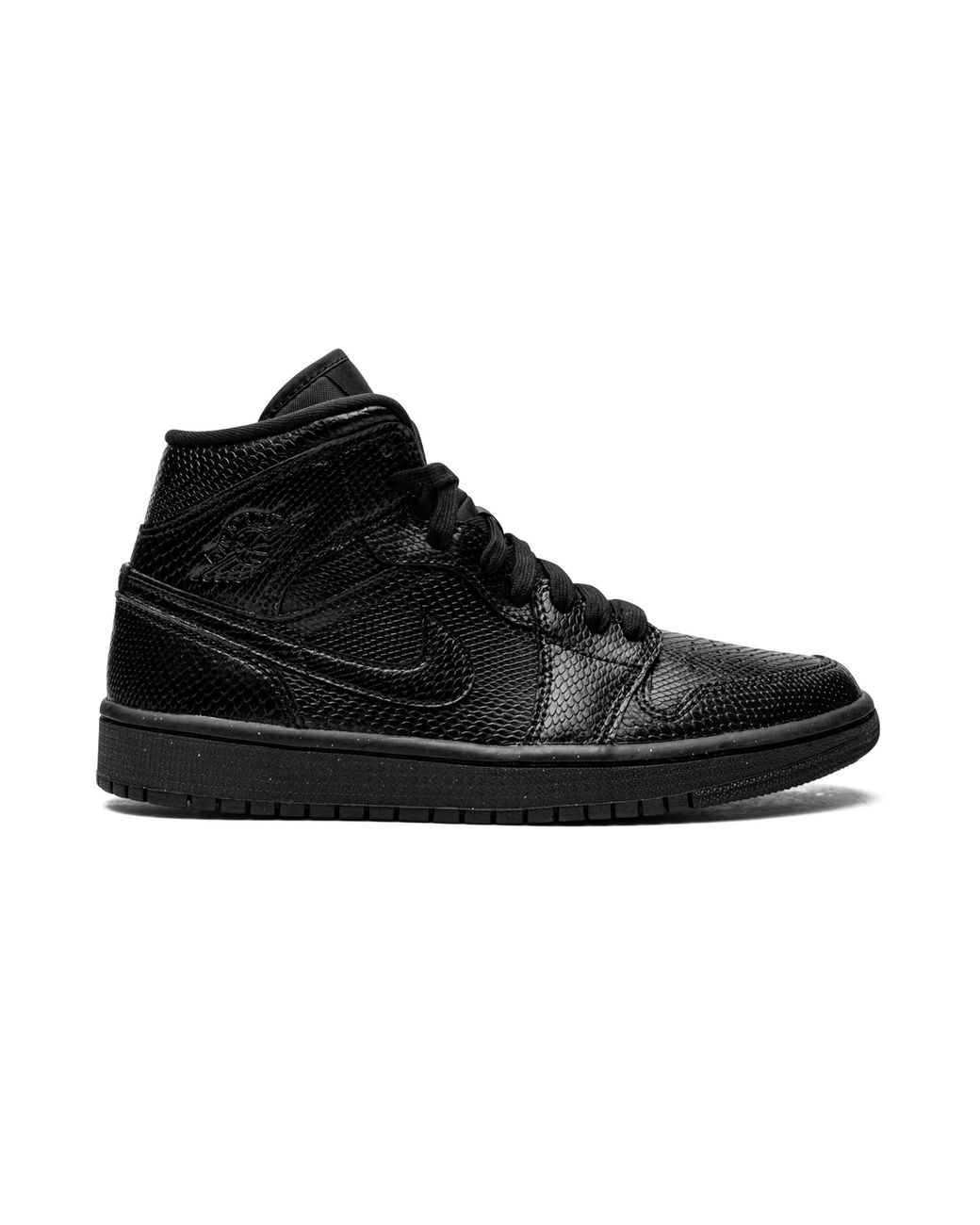 Nike Black Air 1 Mid Snakeskin" Bq6472 010"