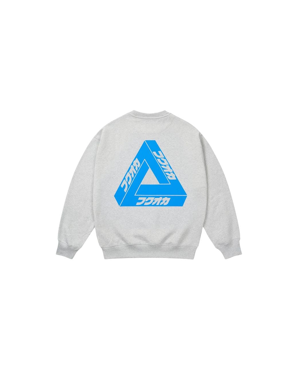 Palace Blue Fukuoka Tri-Ferg Crewneck Marl" P0083" for men