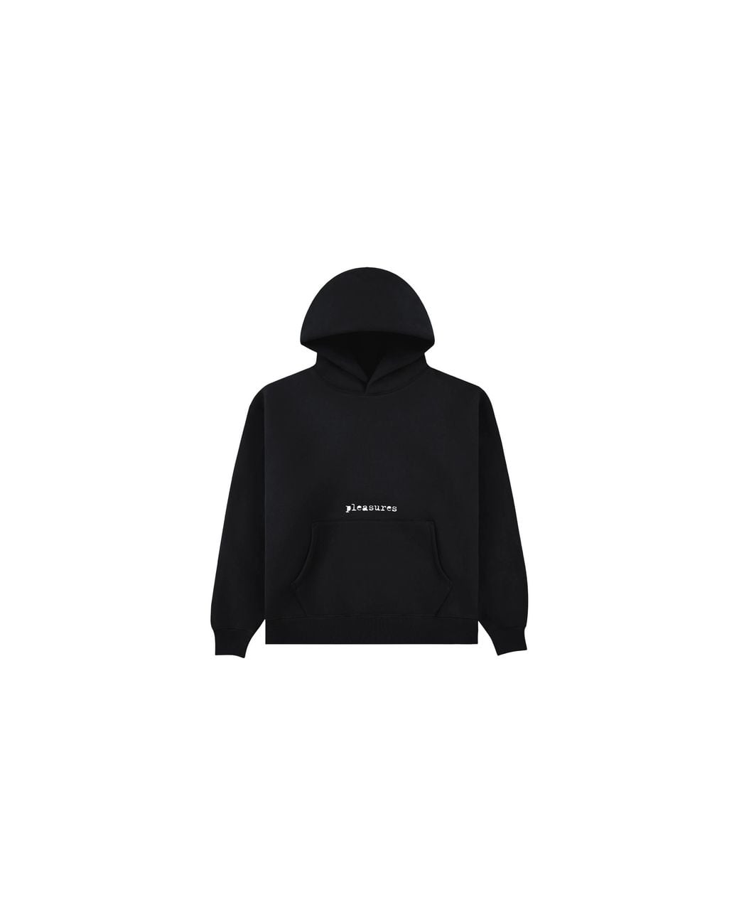 Pleasures Black Slip Hoodie P25W039" for men