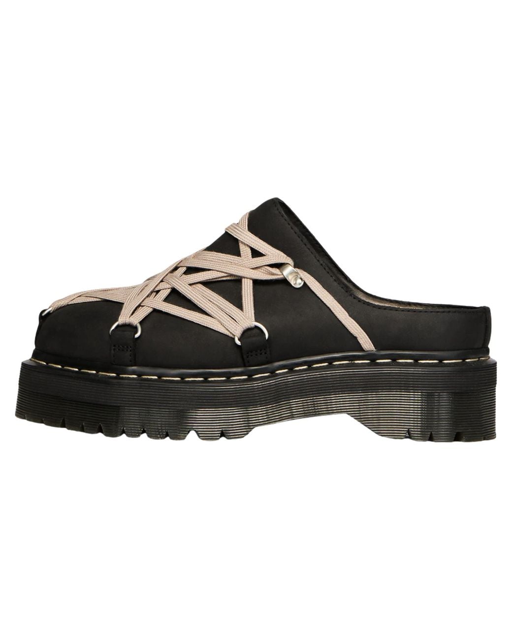 Dr. Martens Black Quad Sole Megalace Mule "Rick Owens" Dm02F1815 6001 09" for men