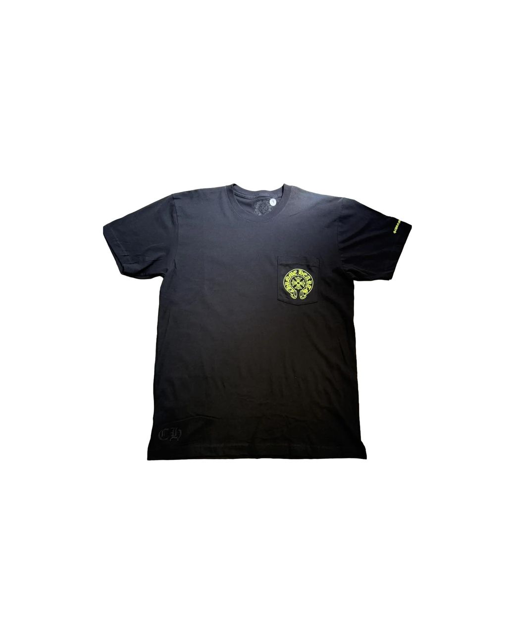Chrome Hearts Black Horseshoe T-Shirt Neon" Chrm1176" for men