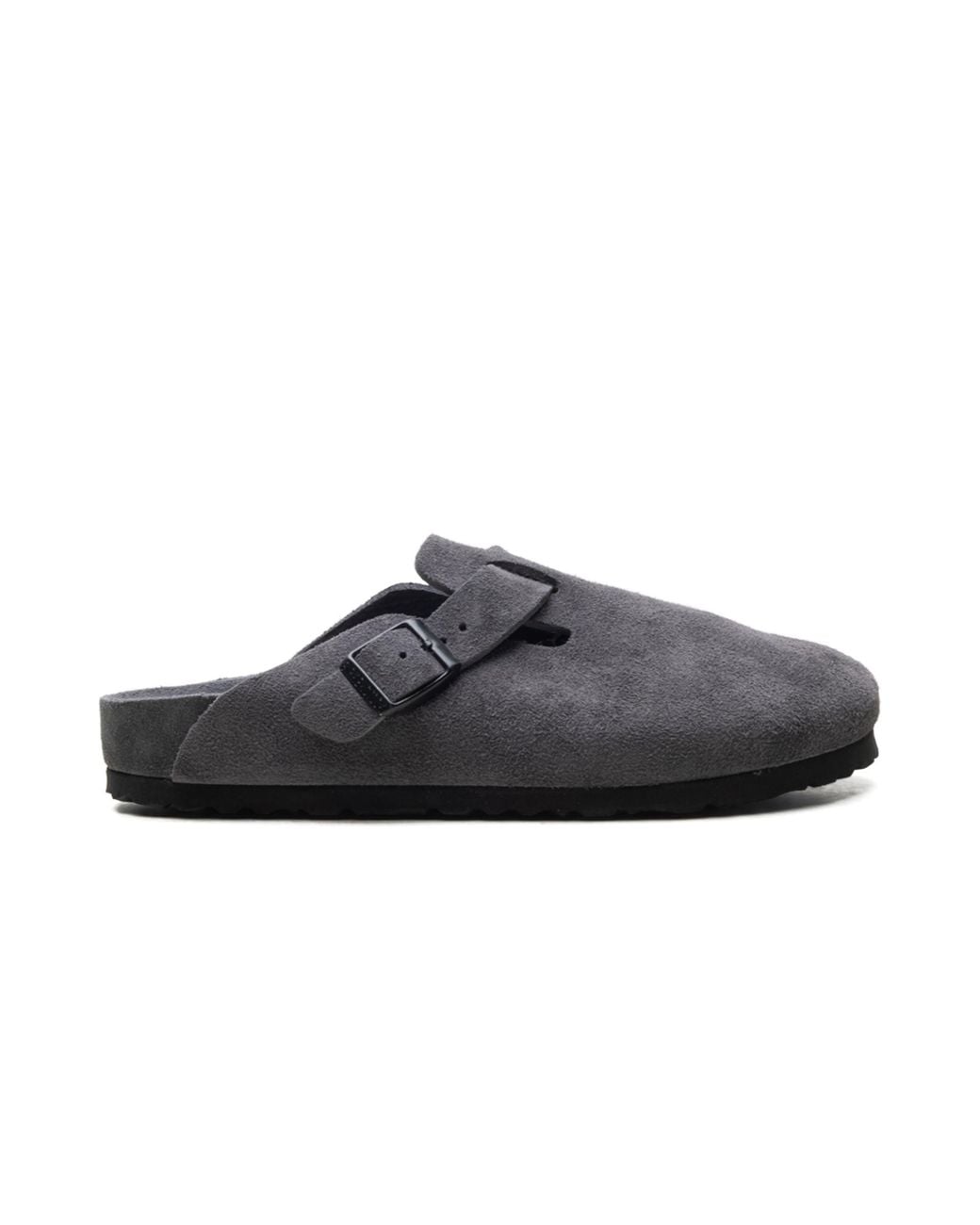 Birkenstock Black Boston Exquisite Suede "Narrow Fit for men