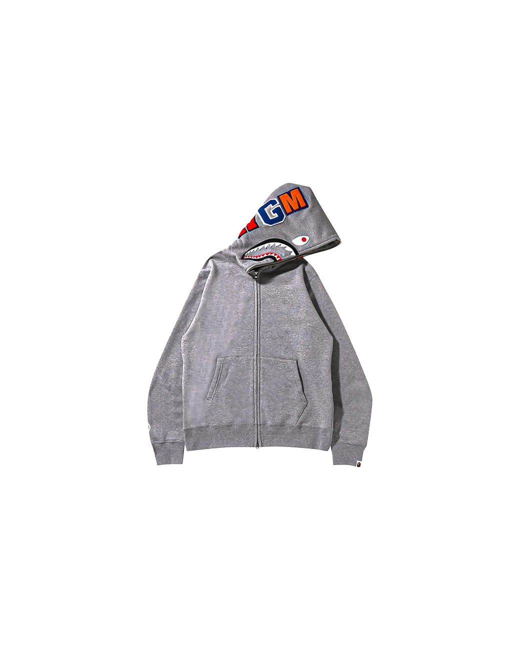 A Bathing Ape Black Shark Full Zip Hoodie 1I30 115 015" for men