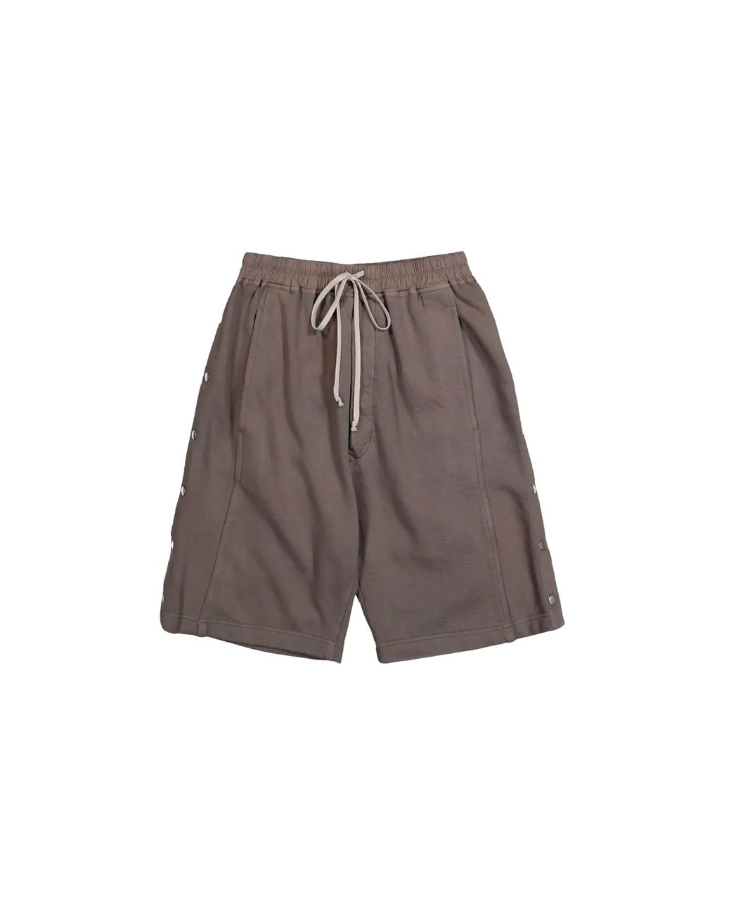 Rick Owens Black Wide Pusher Shorts "Dust" Du01F4373 F 34" for men