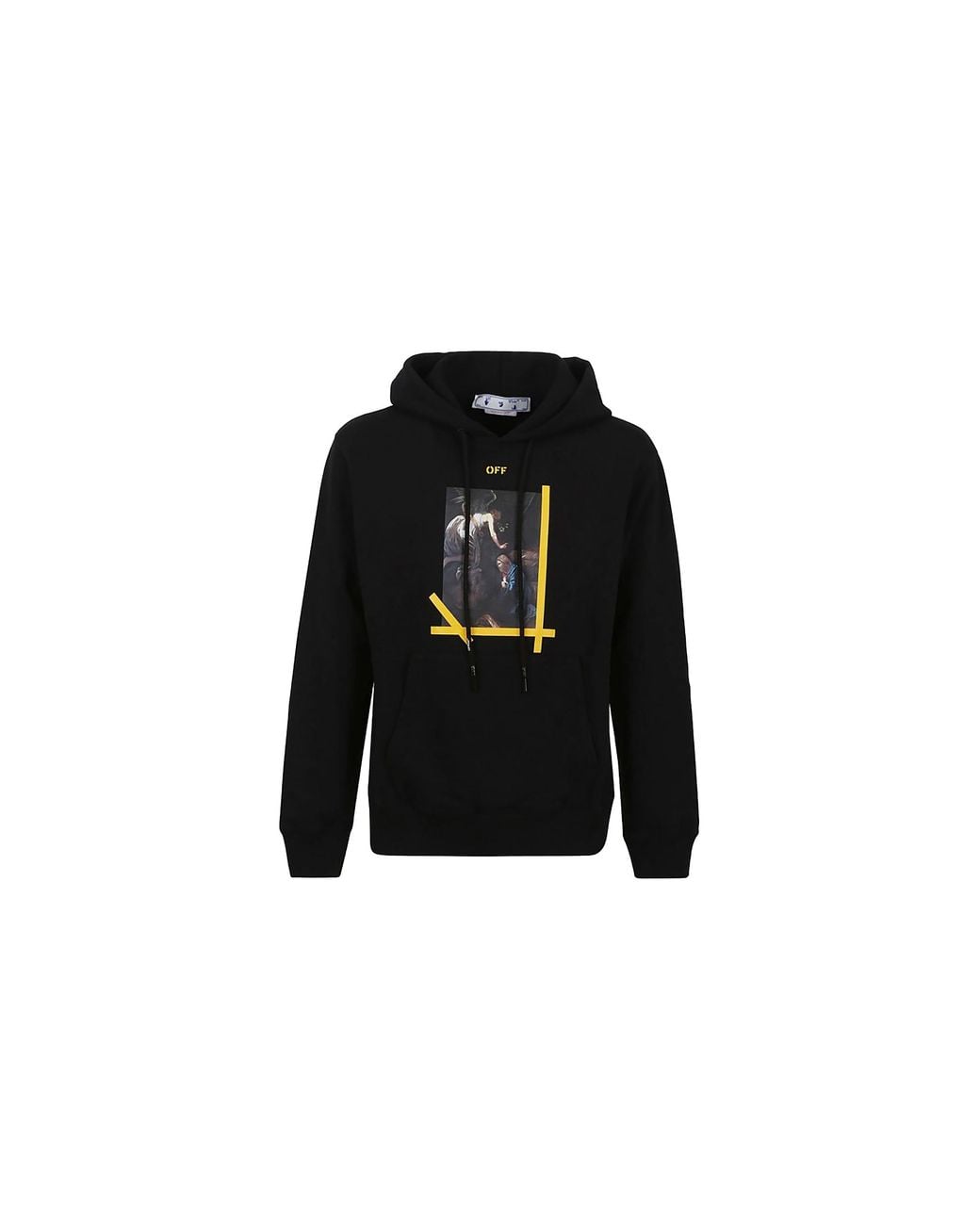 Off-White c/o Virgil Abloh Black Arrows Caravaggio Annunciation Slim Hoodie Ombb097C99Fle0151001" for men