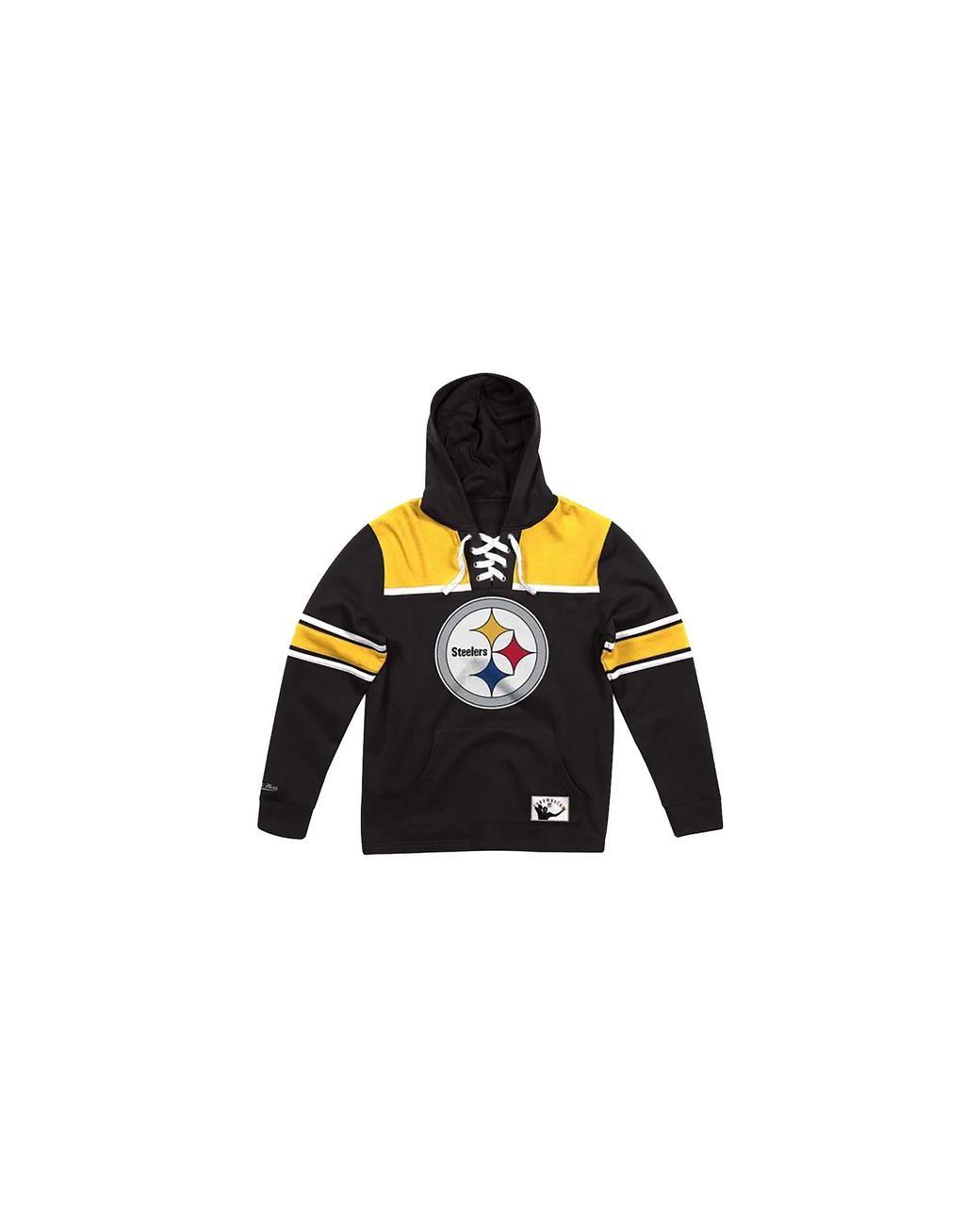 Mitchell & Ness Black Nfl Hockey Fleece Hoodie "Pittsburgh Steelers for men