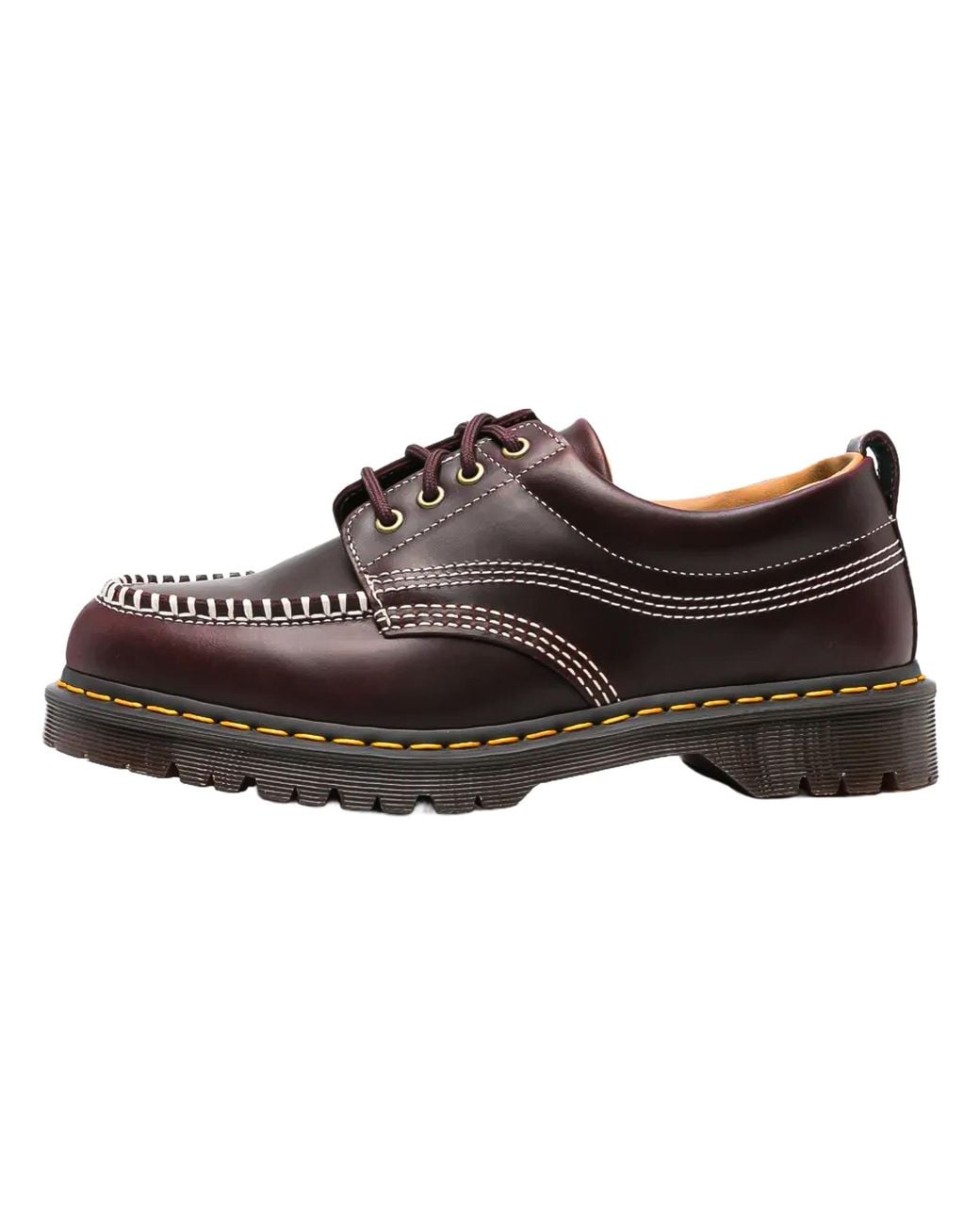 Dr. Martens Black Lowell Leather Moc Toe "Cherry for men