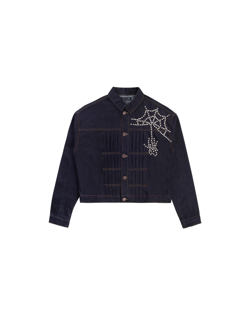 Boredom Kills Blue Spider Denim Jacket Bk012" for men